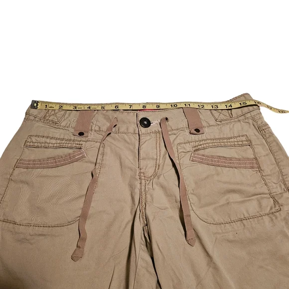 Union Bay Lightweight Shorts Tan Beige 100% Cotton Size 9 - Picture 4 of 14